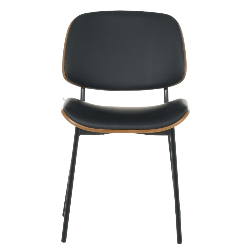 Посетителски офис стол Carmen 1180 орех-черен